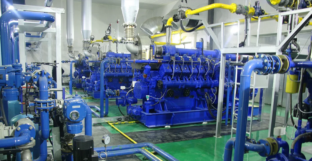 Liyu Gas Power 800kw Low Emission Hv 10.5kv Biomass Gas Engine Generator Set